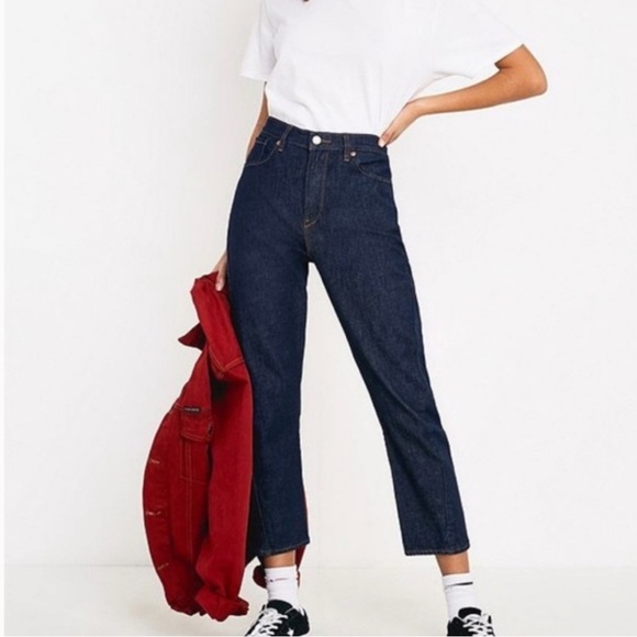 Levi's Denim - Levi’s Jeans Womens 26 Engineered Baggy Tapered Cropped Dark Wash Denim Casual